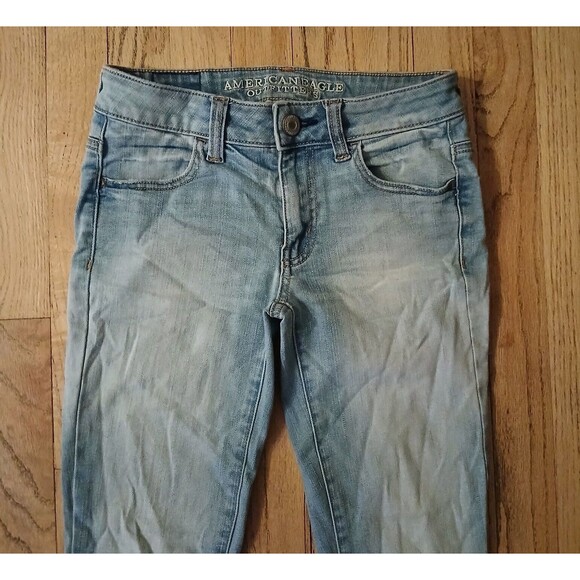 American Eagle Outfitters Super Stretch Jegging Denim Jeans Women Size 0/Short - Picture 2 of 10